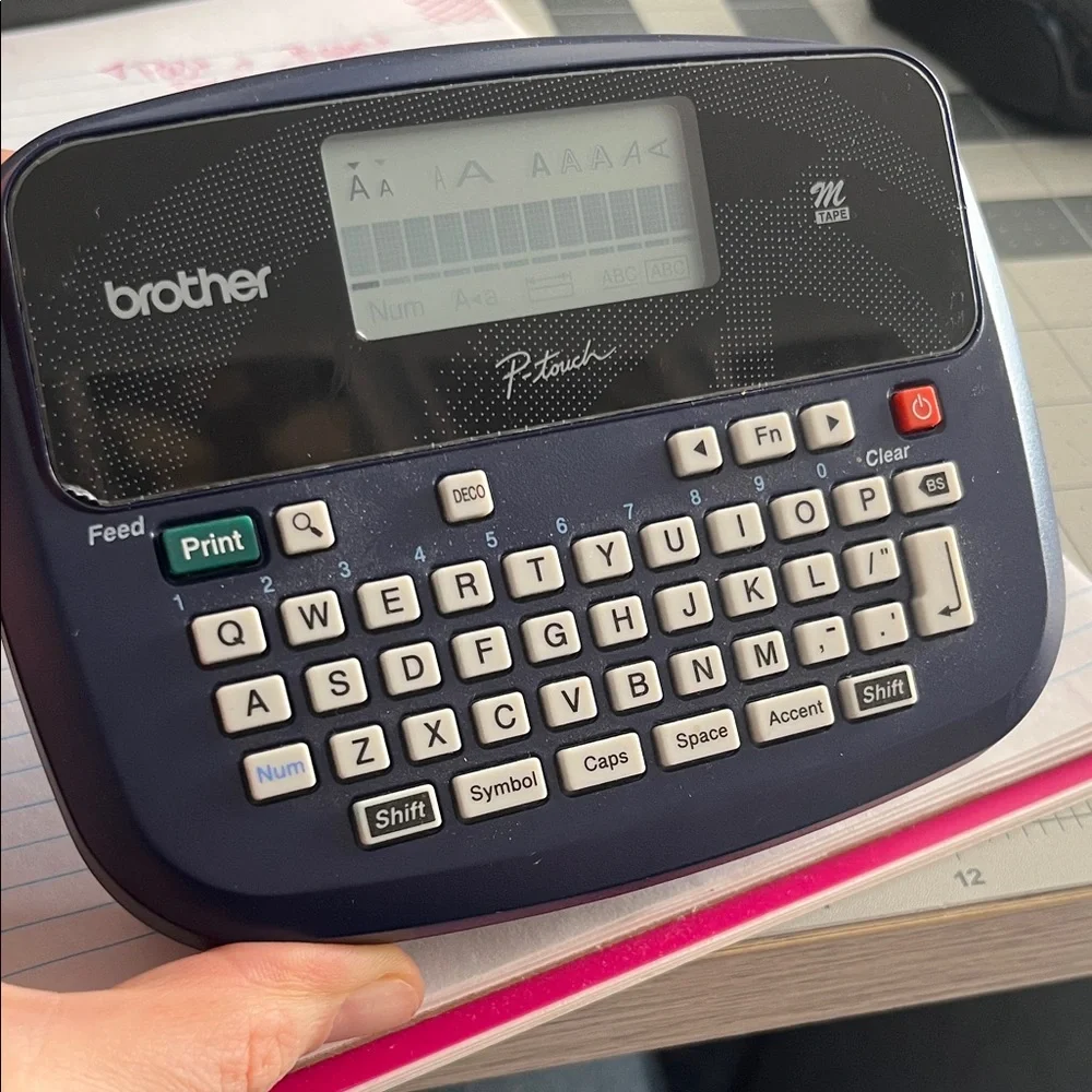 Brother P-touch Label Maker in Navy Blue